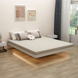 铁艺床悬浮床简约现代加厚加固双人床1.8米床架1.5m榻榻米单人床