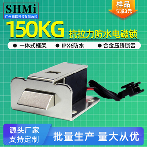 工厂直销SM03抗150KG拉力电磁锁12V24V防水电磁铁电控锁门锁电锁