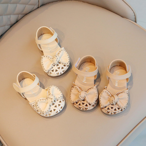 2024夏季新款宝宝凉鞋1一3周岁女童公主鞋软底防滑婴幼儿学步鞋子