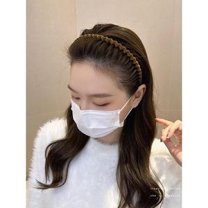 韩国牛筋树脂发箍掰不断简约带齿防滑发箍头箍发卡压发洗脸成人女