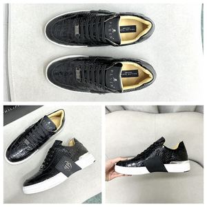 代购philipp plein/菲利普早春经典鳄鱼纹运动鞋休闲时尚单鞋男鞋