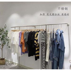 服拉装上墙展示简架陈列货架店不锈钢丝加厚架74284定制落地衣服