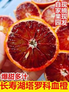 正宗长寿湖万州血橙塔罗科橙子新鲜水果10斤四川甜橙重庆玫瑰血橙