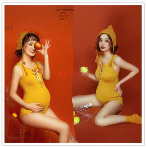 2023孕妇写真服装孕妈咪韩版主题服饰清新可爱摄影孕妇拍照片衣服