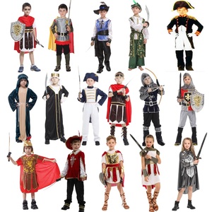 儿童万圣节服装cos派对演出罗马士兵战士骑士勇士宫廷侍卫武士衣