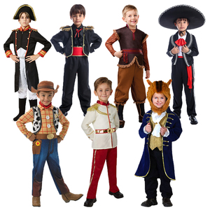 万圣节男童西班牙墨西哥野兽儿童牛仔胡迪采冰人王子角色扮演服装