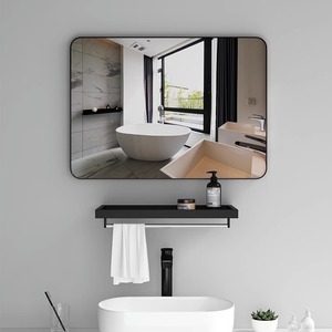 洞窝小匠材免打孔浴室镜子贴墙自粘卫生间洗漱台厕所挂式梳化妆镜