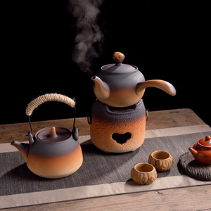 烧水壶煮茶器罐罐壶套装围炉煮茶家用室内酒精电陶壶陶瓷炭炉火炉
