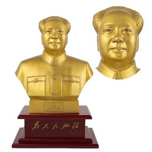 毛主席铜像摆件办公室客厅桌面装饰品毛泽东半身纯铜像开业送礼品