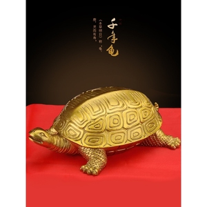 铜乌龟摆件黄铜千年龟百寿龟龙龟长辈生日贺寿礼品铜龟工艺品摆设