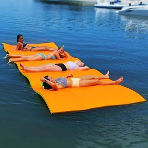 水上收纳浮毯漂浮垫充气浮排游泳床款式新颖躺椅浮床泳池水上玩具