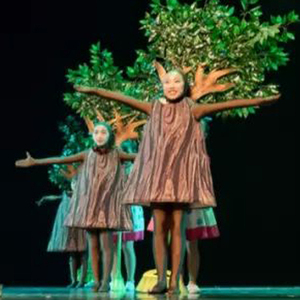 儿童大树舞台道具演出服小树苗绿色环保树木森林成人话剧表演服装