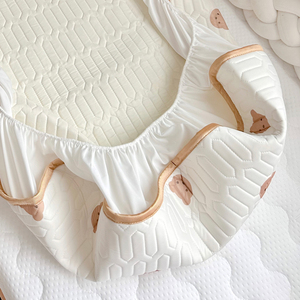 A类婴儿床床笠冰丝床单宝宝夏季床上用品床垫套罩拼接床专用床罩
