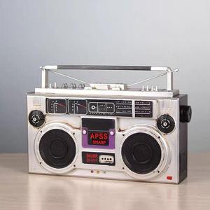 70年代老式收音机复古模型拍照摄影道具怀旧物件装饰品摆件老电子