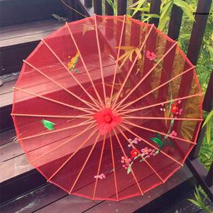 。透明丝绢伞跳舞蹈伞工艺伞大号表演出道具油纸伞装饰伞古典花道