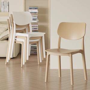 塑料椅子餐椅北欧家用餐桌椅现代简约靠背前台餐厅商用可叠放凳子