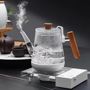 匠祁水晶底部自动上水烧水壶恒温一体电热水壶泡茶煮茶专用玻璃壶