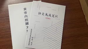 倪海厦彩色针灸大成笔记 彩色黄帝内经图文笔记 2本 PDF电子版书