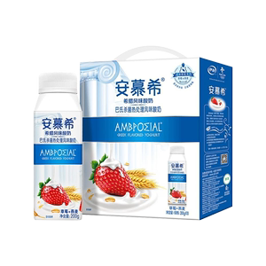 【百亿补贴】安慕希草莓燕麦希腊风味酸奶200g*10瓶整箱酸奶1月