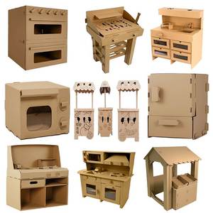 儿童纸箱玩具手工制作小店厨房冰箱纸板纸盒创意娃娃家幼儿园