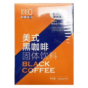 卡卡零美式咖啡固体饮料20g(2g*10)0糖0脂冷热速溶口粮咖啡临期价