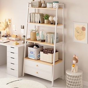 IKEA宜家ins风书架置物架落地卧室家用多层储物铁艺收纳展示客厅