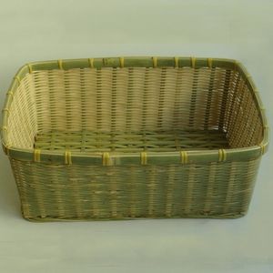 长方形大竹筐家用收纳农用竹框馒头筐盛馍竹子手工竹编制品爆款