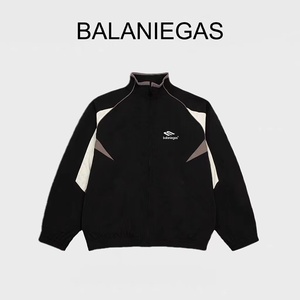 Balaniegas B家男女同款24新款拼接运动风衣夹克外套+休闲裤子