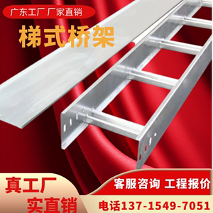 梯式桥架线槽梯型电缆户外走线架不锈钢镀锌热浸锌铝合金梯形桥架