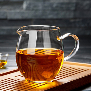 日本进口无印MUJ玻璃公道杯加厚耐热高档茶漏套装茶滤网功夫茶具