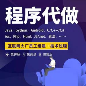 java代做python代写c语言c++编程c#程序开发R软件定制安卓go