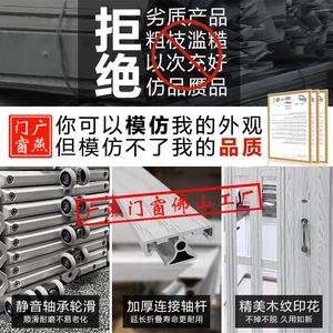 铝合金折叠门推拉门隐形无下轨开放式厨房伸缩简易卫生间家用隔断