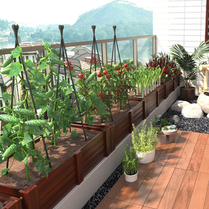 一亩菜园 种菜专用盆户外蔬菜种植箱家庭阳台楼顶防腐木花箱