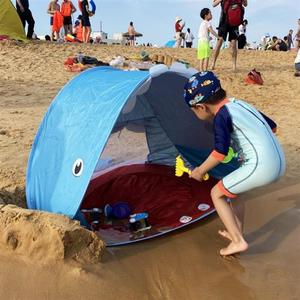 儿童宝宝海边玩沙小孩男孩女孩海滩挖沙男童女童幼儿玩水沙滩帐篷