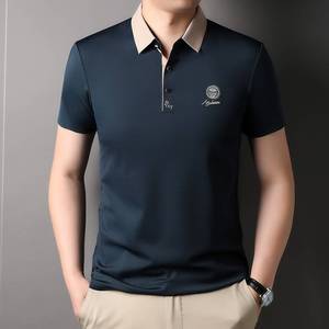 热卖Jin ammonia seamless and ironless Polo shirt for men's 2