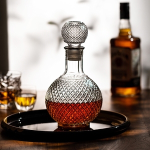 德国进口玻璃酒瓶威士忌洋酒瓶空瓶高档酒樽xo烈酒红酒瓶子玻璃瓶