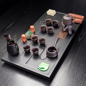 茶盘茶具套装家用全自动整套喝茶紫砂功夫陶瓷高档一体茶台道实木
