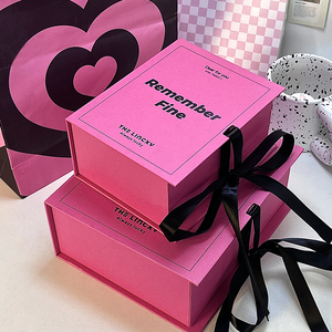 芭比礼盒粉红立体书礼品袋礼物盒高级感送人生日情侣闺蜜首饰盒