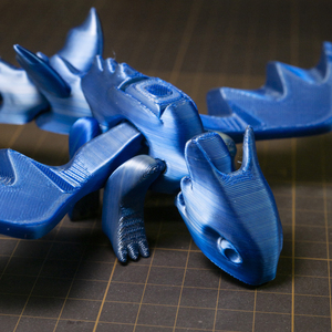 3D打印小飞龙驯龙骑士一体关节可活动儿童玩具礼物车载摆件装饰