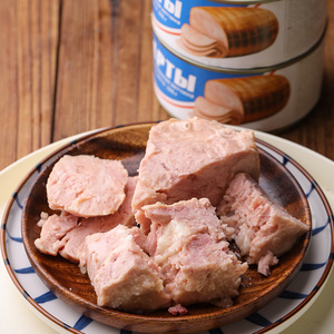 【专享】俄罗斯风味午餐肉罐头即食火腿猪肉火锅食品325g