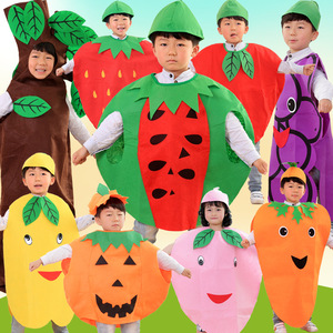 水果服装蔬菜衣服幼儿园六一少儿演出表演服饰环保时装秀节日造型