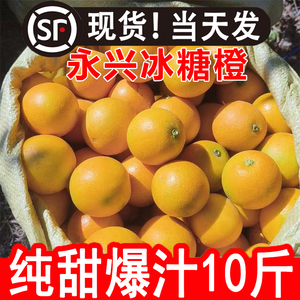 湖南黔阳冰糖橙新鲜水果橙子5斤超甜当季甜橙现摘麻阳永兴橙包邮