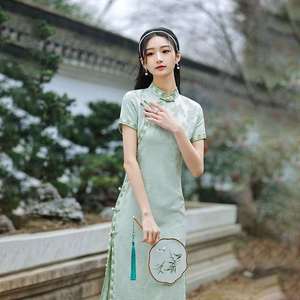 Yue Tang Chun Summer New Improved Cheongsam Retro Young Girl