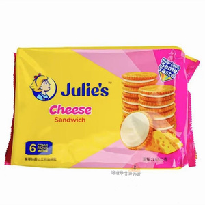 香港代购 马来西亚Julie‘s茱莉芝士三明治夹心饼干6小包168g