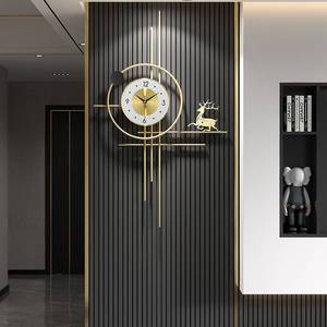 轻奢欧式挂钟时尚家用钟表2023新款客厅创意时钟现代简约餐厅挂表