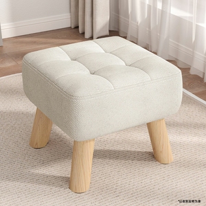 IKEA宜家小凳子家用实木矮凳客厅沙发茶几凳儿童小椅子板凳软包垫
