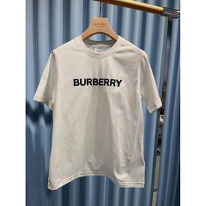 BURBERRY巴宝莉圆领棉质百搭基础款短袖t恤女