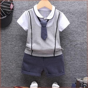 男童套装夏季短袖0-1-2-3-4岁婴幼儿童酷帅宝宝夏装小孩衣服洋气5