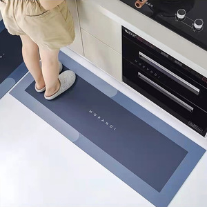 跨境 厨房 可擦门吸水吸油软胶防滑脚家用子防水防油防滑地