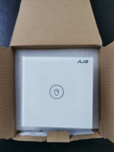 AJB新款86型碧桂园安居宝开关面板e无线通讯技术智能灯光控制器